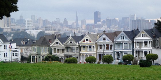 The Painted Ladies in Alamo Square, San Francisco