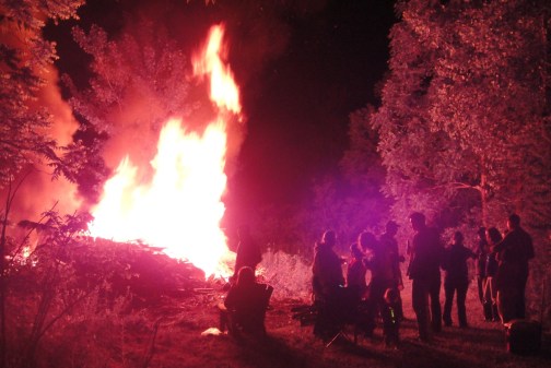 Bonfire in Auburn, NY