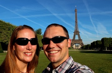 Josh and I at the Eiffel Tower