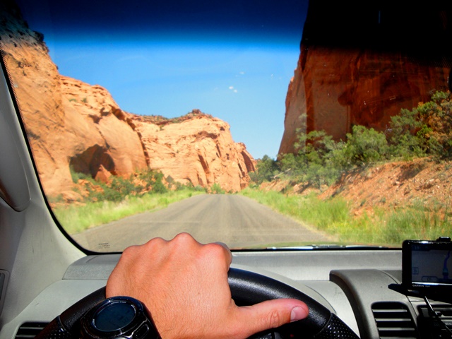 Driving through Capitol Reef NP- UT